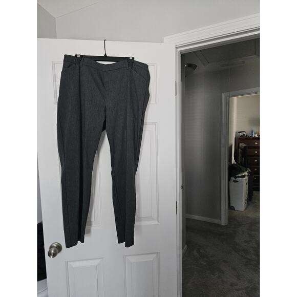 Gap Womens 18 Signature Skinny Ankle Pants Stretch Heather Gray Mid Rise - Picture 2 of 8